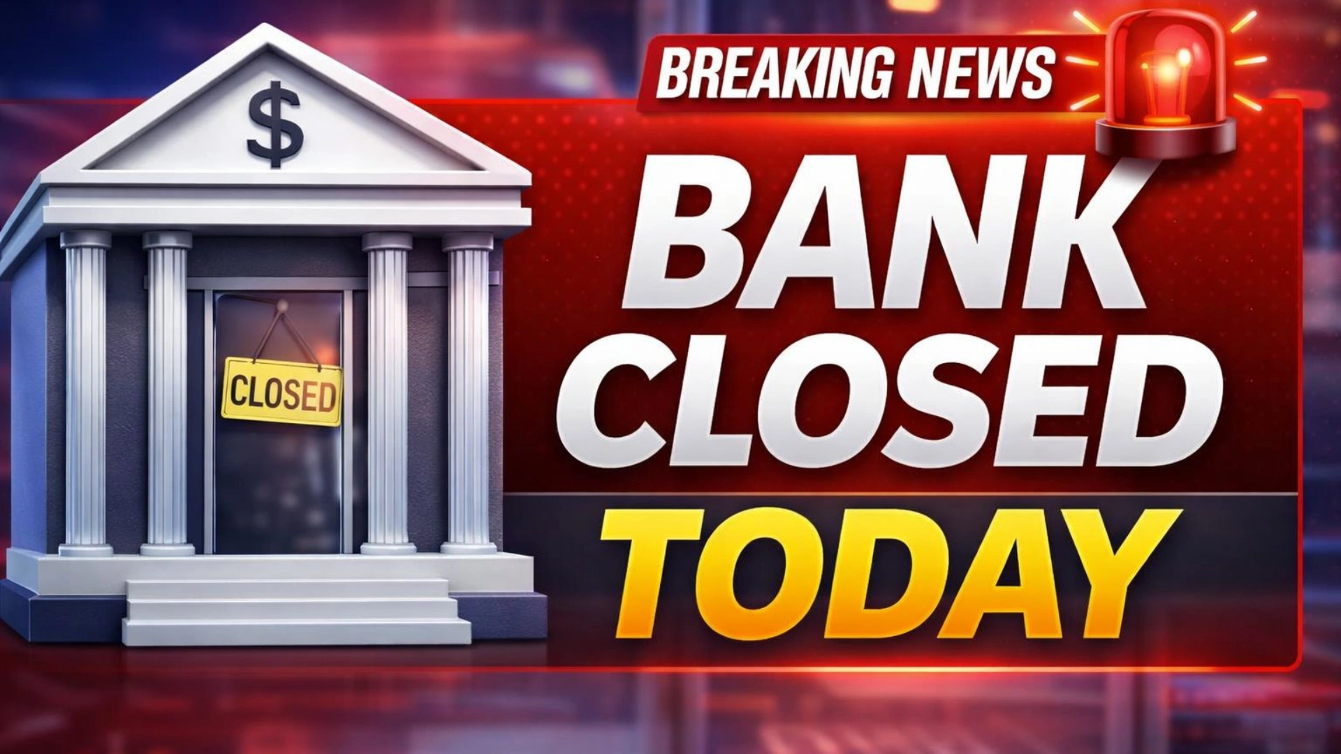 Bank Closed Today